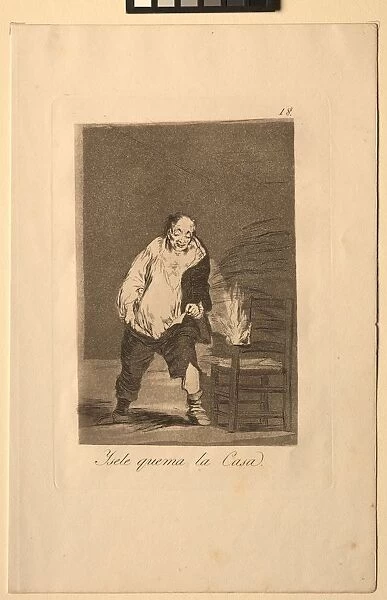 Caprichos: And His House is on Fire Creator: Francisco de Goya (Spanish, 1746-1828)