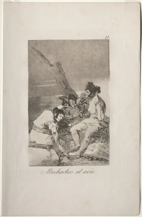 Framed Print : Caprichos: Lads Making Ready Creator: Francisco de Goya (Spanish, 1746-1828) Framed Print : Caprichos: Lads Making Ready Creator: Francisco de Goya (Spanish, 1746-1828)