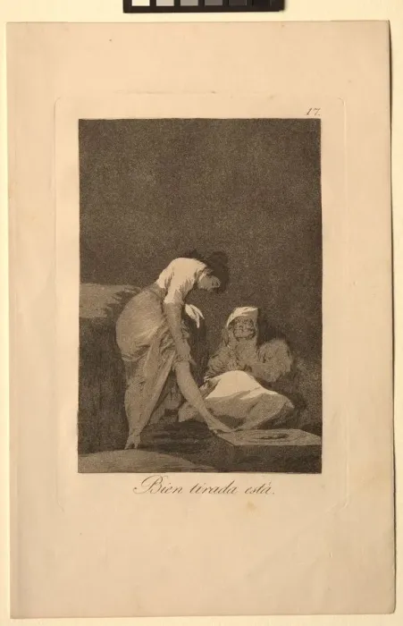 Framed Print : Caprichos: It is Nicely Stretched. Creator: Francisco de Goya (Spanish, 1746-1828) Framed Print : Caprichos: It is Nicely Stretched. Creator: Francisco de Goya (Spanish, 1746-1828)