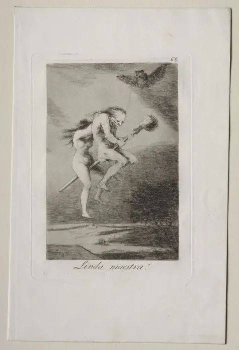 Framed Print : Caprichos: Pretty Teacher!. Creator: Francisco de Goya (Spanish, 1746-1828) Framed Print : Caprichos: Pretty Teacher!. Creator: Francisco de Goya (Spanish, 1746-1828)