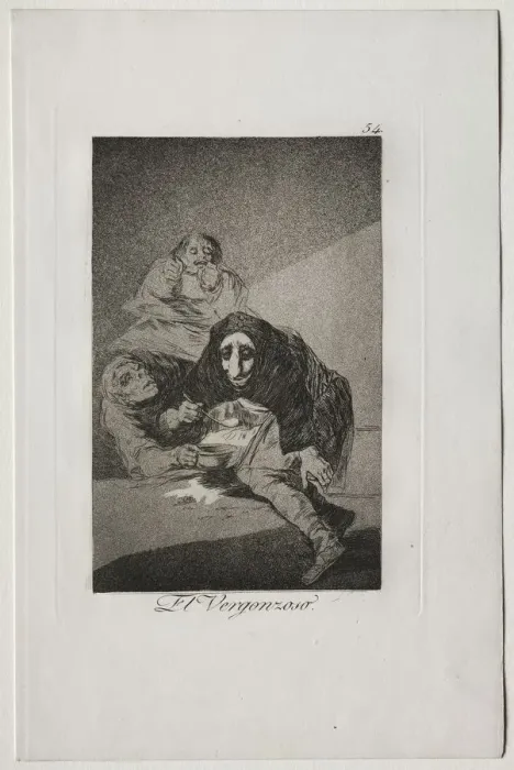Framed Print : Caprichos: The Shamefaced One. Creator: Francisco de Goya (Spanish, 1746-1828) Framed Print : Caprichos: The Shamefaced One. Creator: Francisco de Goya (Spanish, 1746-1828)