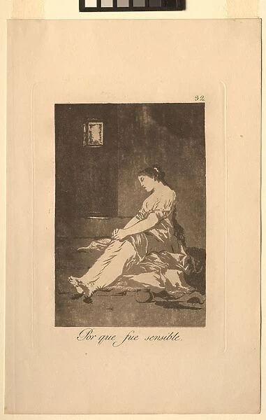 Caprichos: Because She Was Susceptible Creator: Francisco de Goya (Spanish, 1746-1828)