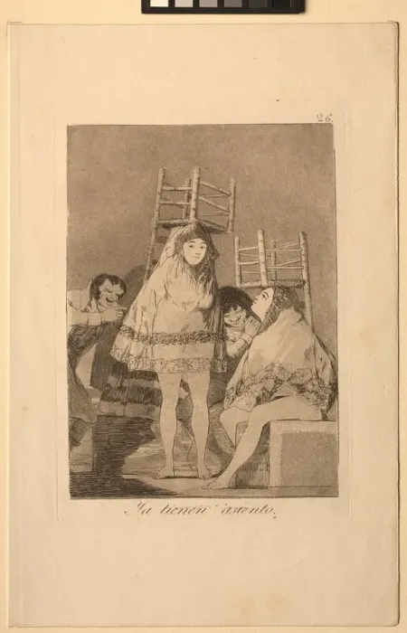 Framed Print : Caprichos: Theyve Already Got a Seat (i. e. bottom). Creator: Francisco de Goya (Spanish Framed Print : Caprichos: Theyve Already Got a Seat (i. e. bottom). Creator: Francisco de Goya (Spanish