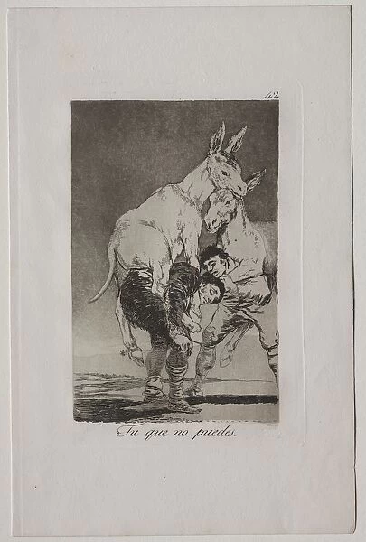 Caprichos: Thou Who Canst Not. Creator: Francisco de Goya (Spanish, 1746-1828)