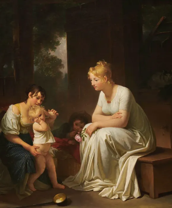 Framed Print : The Capricious Child (L'Enfant Capricieux), 1804. Creator: Marguerite Gerard