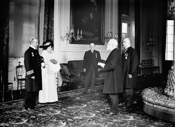 Framed Print : Capt. Arthur H. Rostron of Cunard Liner Carpathia'; James Bryce... 1913. Creator: Harris & Ewing. Capt. Arthur H. Rostron of Cunard Liner Carpathia'; James Bryce... 1913. Creator: Harris & Ewing Framed Print : Capt. Arthur H. Rostron of Cunard Liner Carpathia'; James Bryce... 1913. Creator: Harris & Ewing. Capt. Arthur H. Rostron of Cunard Liner Carpathia'; James Bryce... 1913. Creator: Harris & Ewing