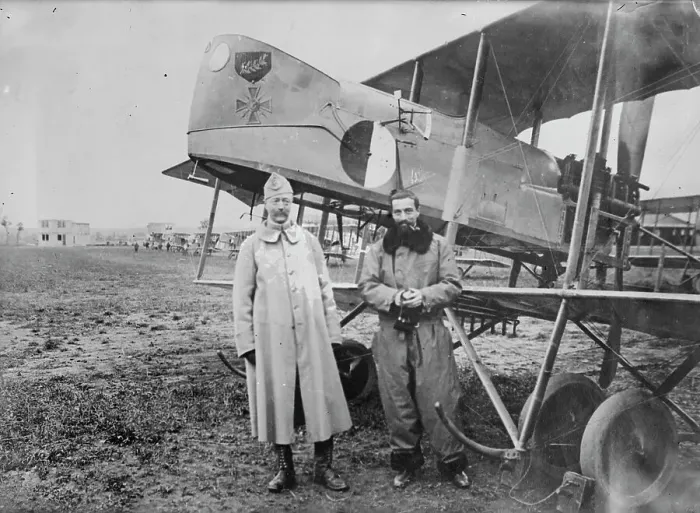 Framed Print : Capt. Berthaut and Capt. Hoppe [i.e. Happe], between c1914 and c1918. Creator: Bain News Service