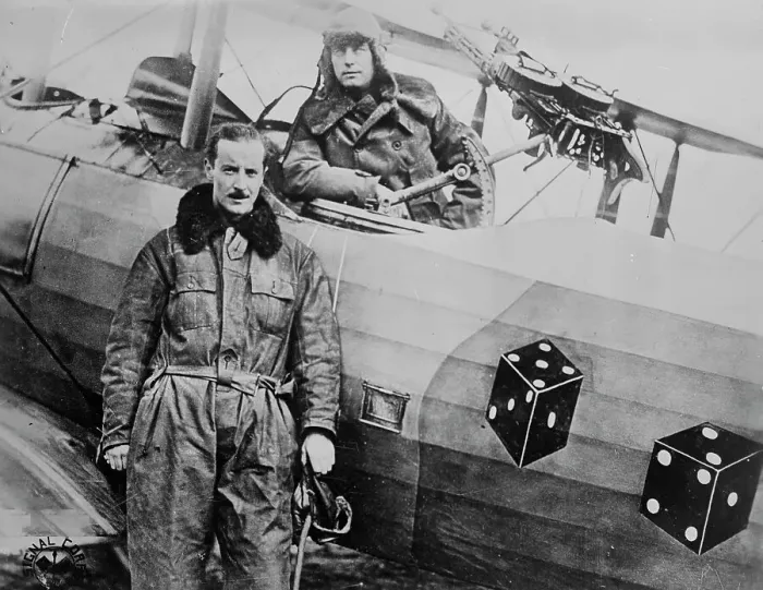 Framed Print : Capt. W.C. Schauffler Jr. [& Lt. F.A. Tillman], 18 Nov 1918. Creator: Bain News Service