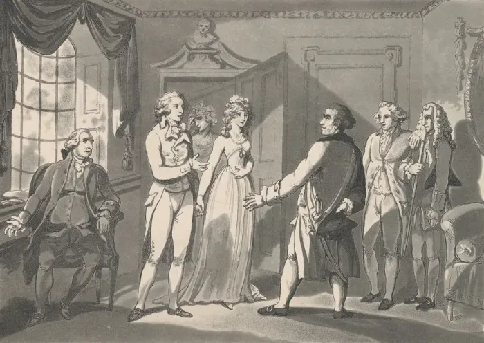 Framed Print : Captain Bowling introduced to Narcissa, May 12, 1800. May 12, 1800 Framed Print : Captain Bowling introduced to Narcissa, May 12, 1800. May 12, 1800