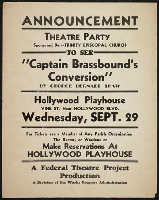 Framed Print : Captain Brassbound's Conversion, Los Angeles, 1937. Creator: Unknown Framed Print : Captain Brassbound's Conversion, Los Angeles, 1937. Creator: Unknown