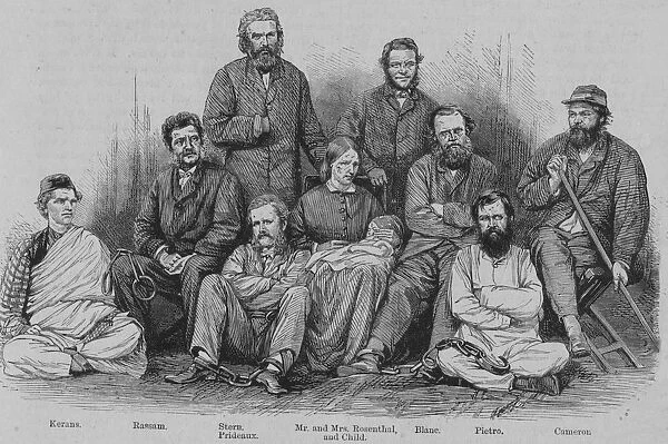 Captain Cameron and the other Abyssinian Captives, c1864. Creator: Unknown