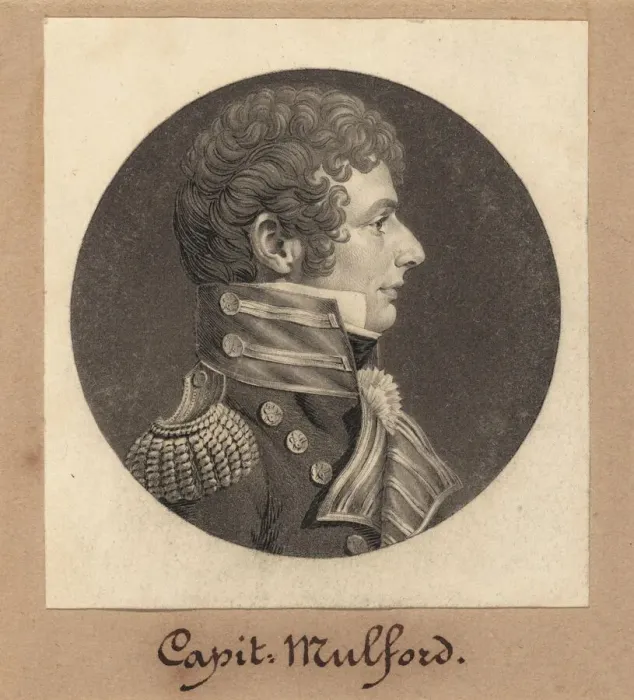 Framed Print : Captain Clarence Mulford, 1809. Creator: Charles Balthazar Julien Fé