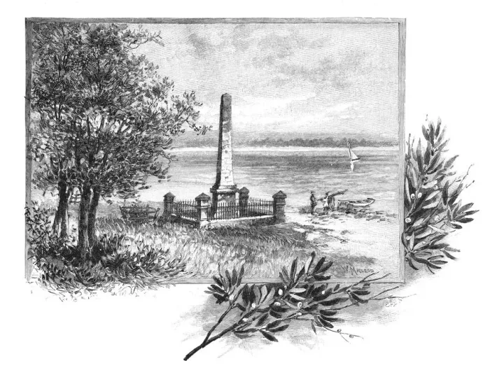 Framed Print : Captain Cooks landing place, Botany Bay, New South Wales, Australia, 1886 Framed Print : Captain Cooks landing place, Botany Bay, New South Wales, Australia, 1886