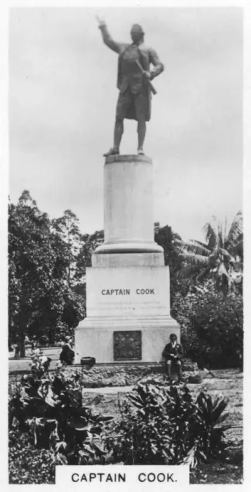 Framed Print : Captain Cooks statue, Australia, 1928 Framed Print : Captain Cooks statue, Australia, 1928