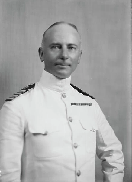 Captain Cyrus Miller, U.S.N. portrait photograph, 1918 Sept. 5. Creator: Arnold Genthe