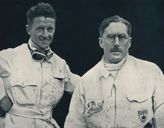 Framed Print : Captain G. E. T. Eyston and assistant, 1937 Framed Print : Captain G. E. T. Eyston and assistant, 1937