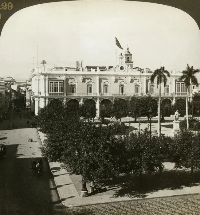 Framed Print : The Captain Generals Palace, Havana, Cuba. Artist: HC White Framed Print : The Captain Generals Palace, Havana, Cuba. Artist: HC White