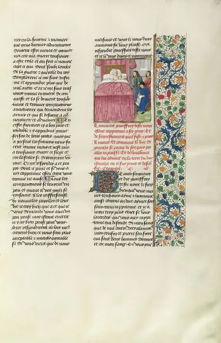 Framed Print : Captain Geoffroy Tete-Noire Appointing a New Captain, c1388; (about 1480-1483.) Creator: Unknown Framed Print : Captain Geoffroy Tete-Noire Appointing a New Captain, c1388; (about 1480-1483.) Creator: Unknown