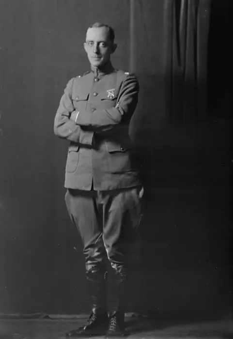 Framed Print : Captain George Davis, portrait photograph, 1918 Sept. 7. Creator: Arnold Genthe