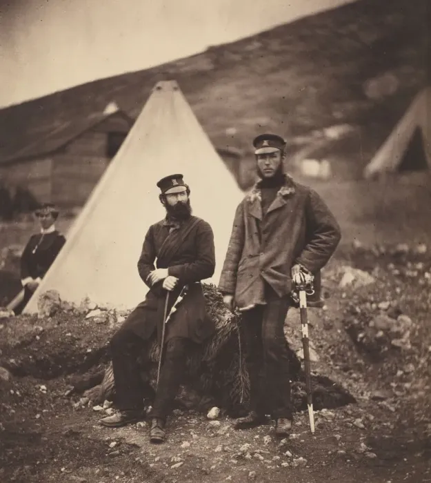Framed Print : Captain Graham and Captain MacLeod, 42nd Regiment, 1855, printed 1856 Framed Print : Captain Graham and Captain MacLeod, 42nd Regiment, 1855, printed 1856