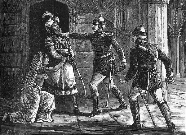 Captain Hodson Arresting the King of Delhi, c1891. Creator: James Grant