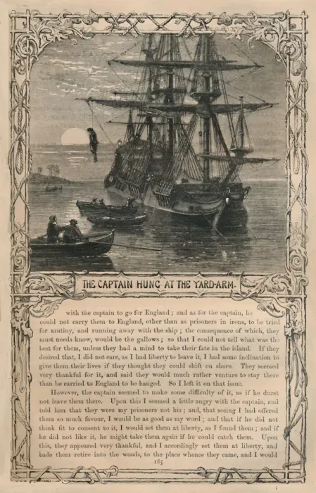 Framed Print : The Captain Hung at the Yard-Arm, c1870 Framed Print : The Captain Hung at the Yard-Arm, c1870