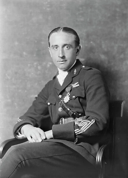 Captain Jacques Boyriven, portrait photograph, 1918 Mar. 18. Creator: Arnold Genthe
