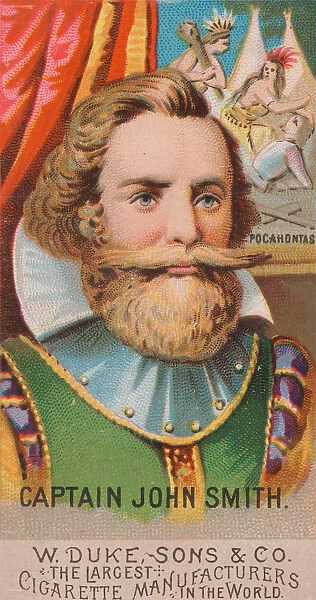 Captain John Smith, from the series Great Americans (N76) for Duke brand cigarettes, 1888