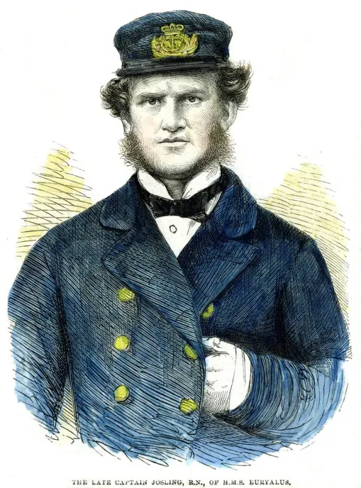 Framed Print : Captain Josling, of HMS Euryalus, 1863 Framed Print : Captain Josling, of HMS Euryalus, 1863