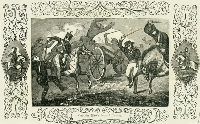 Framed Print : Captain May's Second Charge, 1849. Creator: Unknown Framed Print : Captain May's Second Charge, 1849. Creator: Unknown