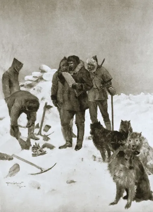 Framed Print : Captain McClintocks search for missing Arctic explorer Sir John Franklin, 6 May 1859 (1901) Framed Print : Captain McClintocks search for missing Arctic explorer Sir John Franklin, 6 May 1859 (1901)