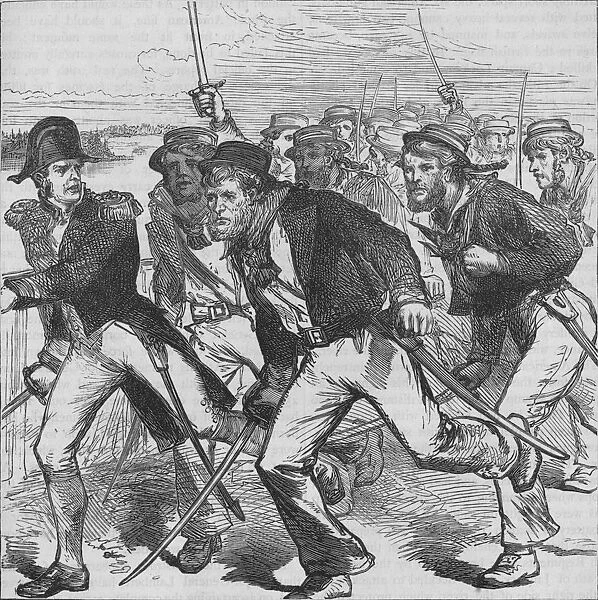 Captain Money Leading the Blue-Jackets, c1880
