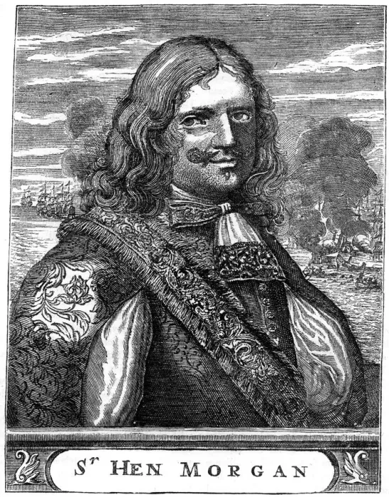 Framed Print : Captain Morgan, 17th century buccaneer, c1880 Framed Print : Captain Morgan, 17th century buccaneer, c1880