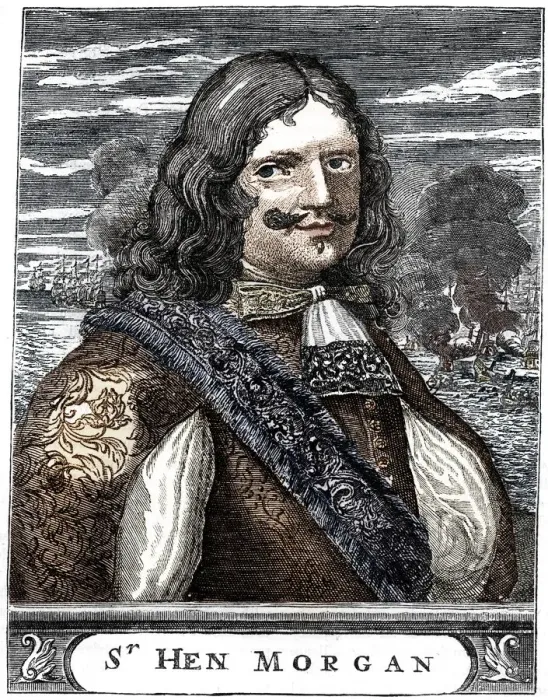 Framed Print : Captain Morgan, 17th century buccaneer, c1880 Framed Print : Captain Morgan, 17th century buccaneer, c1880