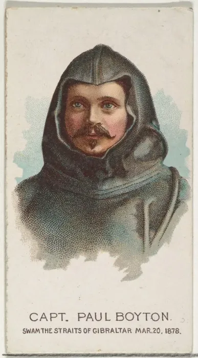 Framed Print : Captain Paul Boyton, Swam the Straits of Gibraltar, from Worlds Champions Framed Print : Captain Paul Boyton, Swam the Straits of Gibraltar, from Worlds Champions