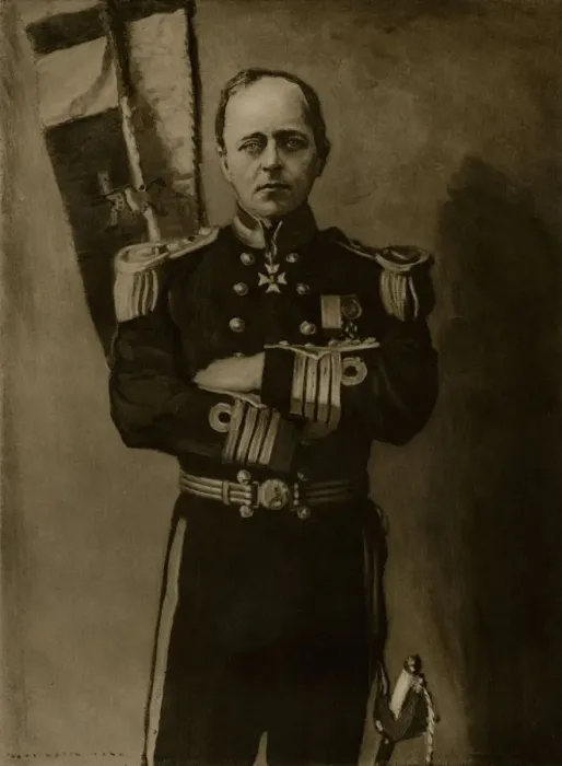 Framed Print : Captain Robert F. Scott, R. N. C. V. O. c1900-1910, (1913). Artist: Emery Walker Framed Print : Captain Robert F. Scott, R. N. C. V. O. c1900-1910, (1913). Artist: Emery Walker
