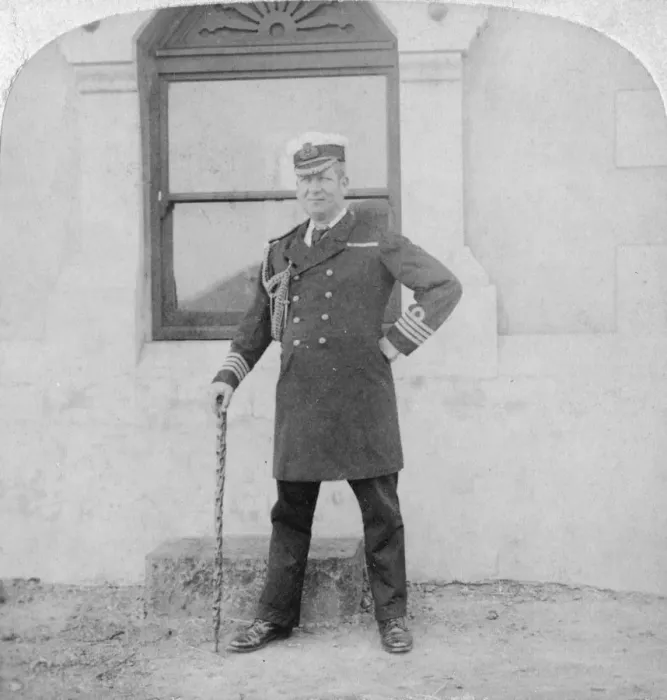Framed Print : Captain Sir Edward Chichester, British naval officer, Cape Town, South Africa, 1900. Artist: Underwood & Underwood Framed Print : Captain Sir Edward Chichester, British naval officer, Cape Town, South Africa, 1900. Artist: Underwood & Underwood