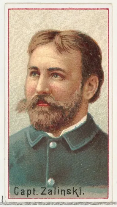 Framed Print : Captain Zalinski, printers sample for the Worlds Inventors souvenir album (A25 Framed Print : Captain Zalinski, printers sample for the Worlds Inventors souvenir album (A25