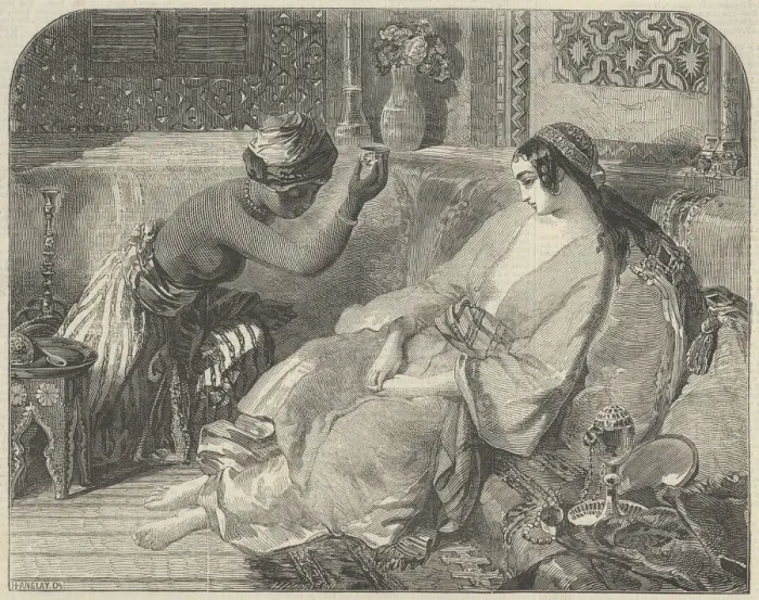 Framed Print : The Captive, from Illustrated London News, April 15, 1848. Creator: H Framed Print : The Captive, from Illustrated London News, April 15, 1848. Creator: H