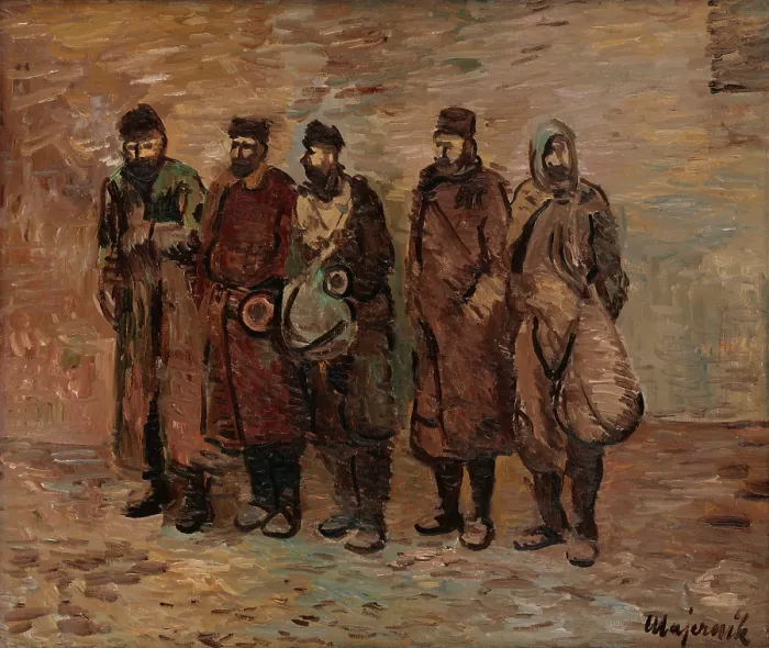Framed Print : Captives, 1944-1945. Creator: Cyprian Majernik Framed Print : Captives, 1944-1945. Creator: Cyprian Majernik