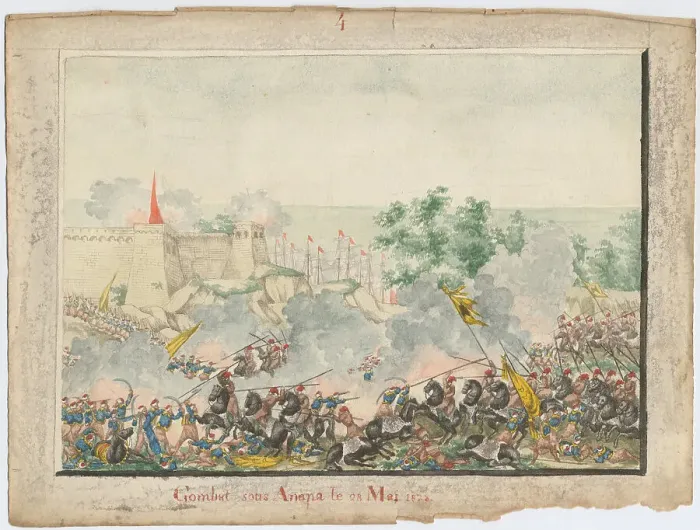 Framed Print : The Capture of the Anapa fortress on June 23, 1828, 1829. Artist: Anonymous Framed Print : The Capture of the Anapa fortress on June 23, 1828, 1829. Artist: Anonymous