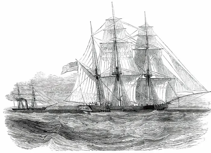 Framed Print : Capture of the Anne D. Richardson Slaver, by H.M. Steam-Frigate Pluto, 1850. Creator: Unknown. Capture of the Anne D. Richardson Slaver, by H.M. Steam-Frigate Pluto, 1850. Creator: Unknown Framed Print : Capture of the Anne D. Richardson Slaver, by H.M. Steam-Frigate Pluto, 1850. Creator: Unknown. Capture of the Anne D. Richardson Slaver, by H.M. Steam-Frigate Pluto, 1850. Creator: Unknown