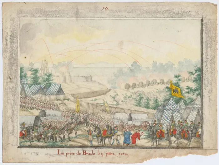 Framed Print : The Capture of the Brailov fortress on June 7, 1828, 1829. Artist: Anonymous Framed Print : The Capture of the Brailov fortress on June 7, 1828, 1829. Artist: Anonymous