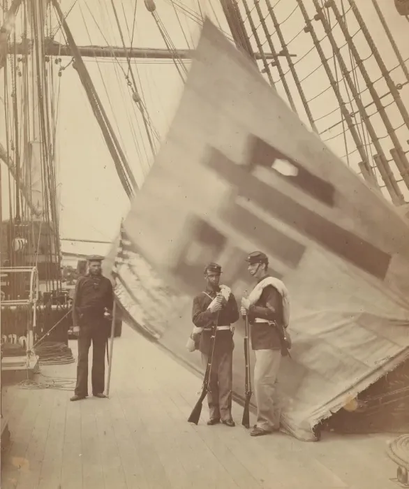 Framed Print : The Capture Corean [sic] Standard, 1871. Creator: Felice Beato