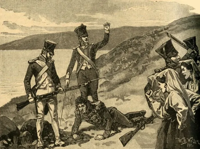 Framed Print : Capture of French Marshal Joachim Murat, Calabria, Italy, 1815 (c1890). Creator: Unknown Framed Print : Capture of French Marshal Joachim Murat, Calabria, Italy, 1815 (c1890). Creator: Unknown
