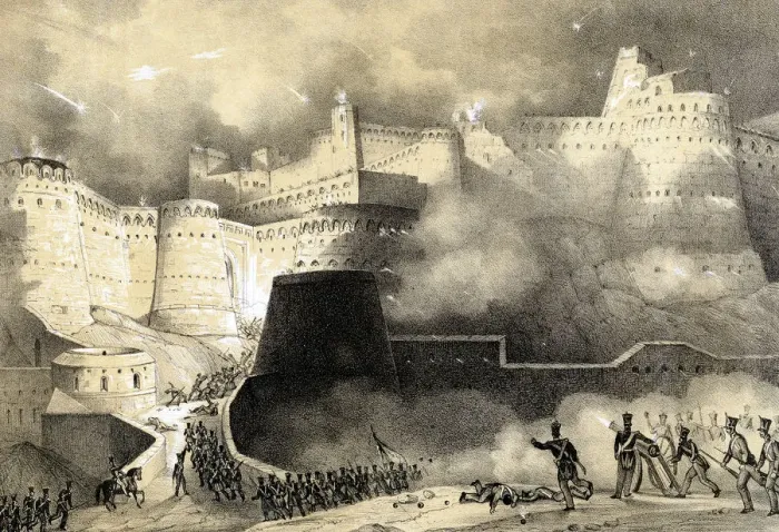 Framed Print : Capture of Ghunzee by British forces, Second Anglo-Afghan War (1878-80), March 1880 Framed Print : Capture of Ghunzee by British forces, Second Anglo-Afghan War (1878-80), March 1880