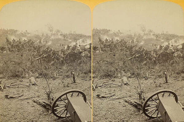 Capture of the Gun, Lady Breckinridge, 1889. Creator: Henry Hamilton Bennett