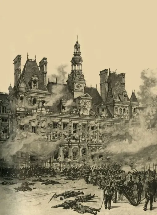 Framed Print : Capture of the Hotel de Ville, Paris, July Revolution, 1830 (c1890). Creator: Unknown Framed Print : Capture of the Hotel de Ville, Paris, July Revolution, 1830 (c1890). Creator: Unknown