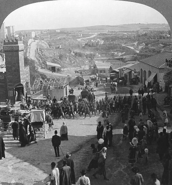 Capture of Jerusalem, Palestine, World War I, c1917-c1918. Artist: Realistic Travels Publishers