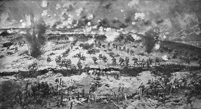 Framed Print : Capture of Messines Ridge; attack on Wytschaete-Messines ridge by the British... 1917. Creator: Unknown Framed Print : Capture of Messines Ridge; attack on Wytschaete-Messines ridge by the British... 1917. Creator: Unknown